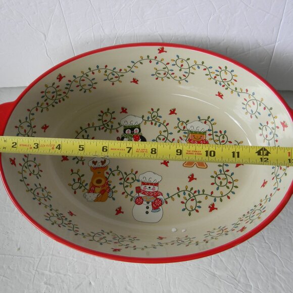 Temp-tations Special Edition Seasonal 3-qt Baker with Figural Handles WINTER WH - Picture 2 of 5